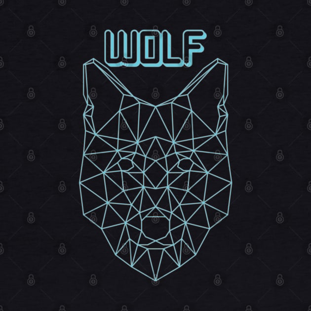 geometric wolf by capo_tees